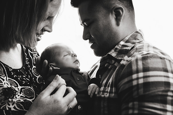 Mateo NB Family-13b&w