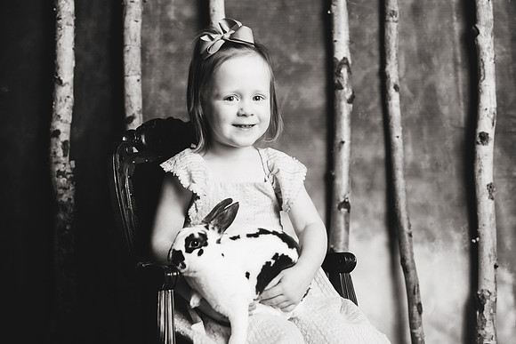 Cora Bunnies 2018-18b&w
