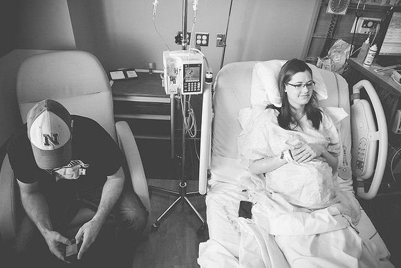 Torryn Birth B&W-35