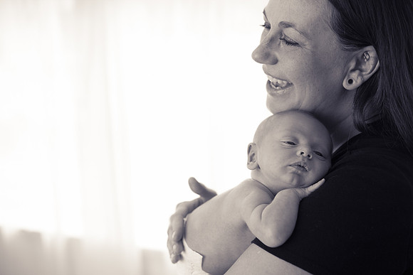 Quinn Newborn B&W-21